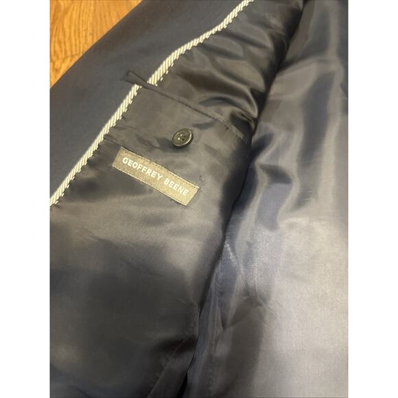Geoffrey Beene Blazer Blue 38R Pre-Owned - Picture 3 of 12